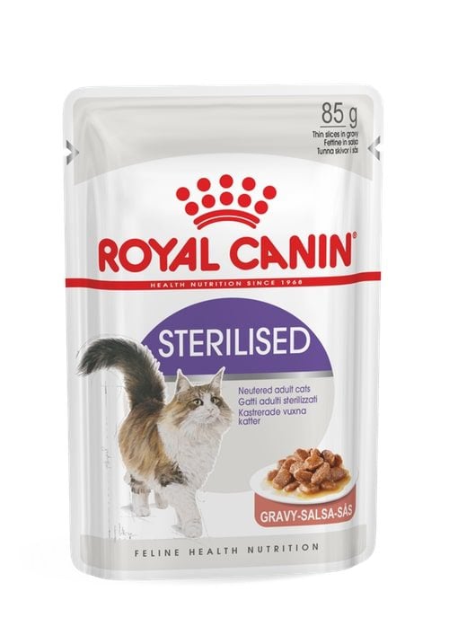 1646398374_royal-canin-sterilised-kaku-konservi-merce-sterilizetiem-kakiem-1 Royal Canin FHN Sterilised In Gravy консервы для кошек в соусе, 85 г — изображение 1